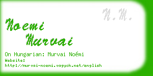 noemi murvai business card